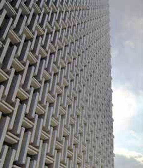 Glass and aluminium facade